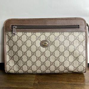 Gucci pvc vintage pouch/clutch